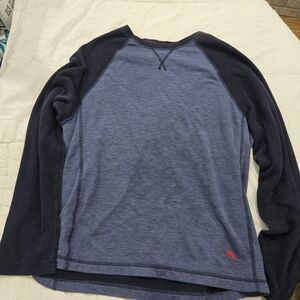 Tommy Bahama Navy and Red Knit Top